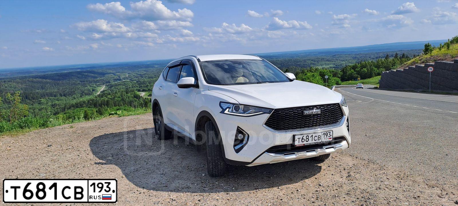 Фото автомобиля HAVAL L F7, 2019 — госномер Т681СВ193. Цвет: Белый