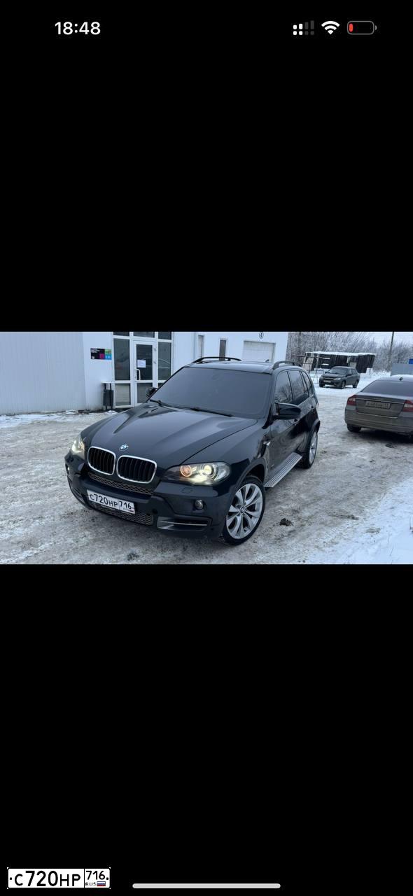 Фото автомобиля BMW X5, 2007 — госномер С720НР716. Цвет: ЧЕРНЫЙ