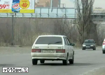 Фото автомобиля LADA 2114 SAMARA, 2013 — госномер У010ВМ12. Цвет: БЕЛЫЙ