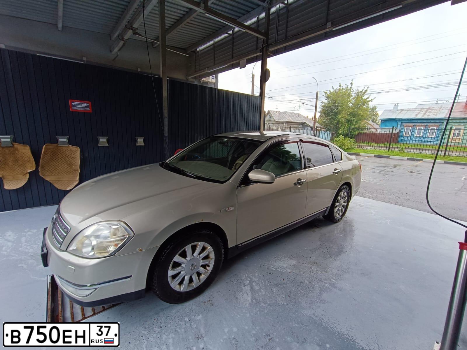 Фото автомобиля NISSAN TEANA, 2006 — госномер В750ЕН37. Цвет: ЗОЛОТИСТЫЙ