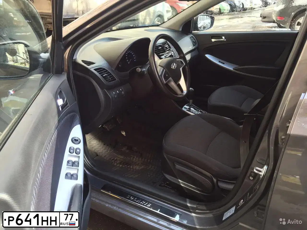 Фото автомобиля HYUNDAI SOLARIS, 2013 — госномер С992РК57. Цвет: ЧЕРНО-СЕРЫЙ