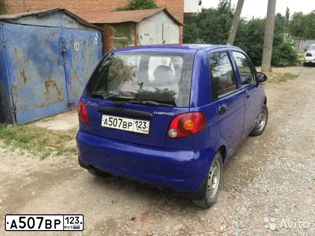 Фото автомобиля DAEWOO MATIZ, 2008 — госномер А507ВР123. Цвет: СИНИЙ