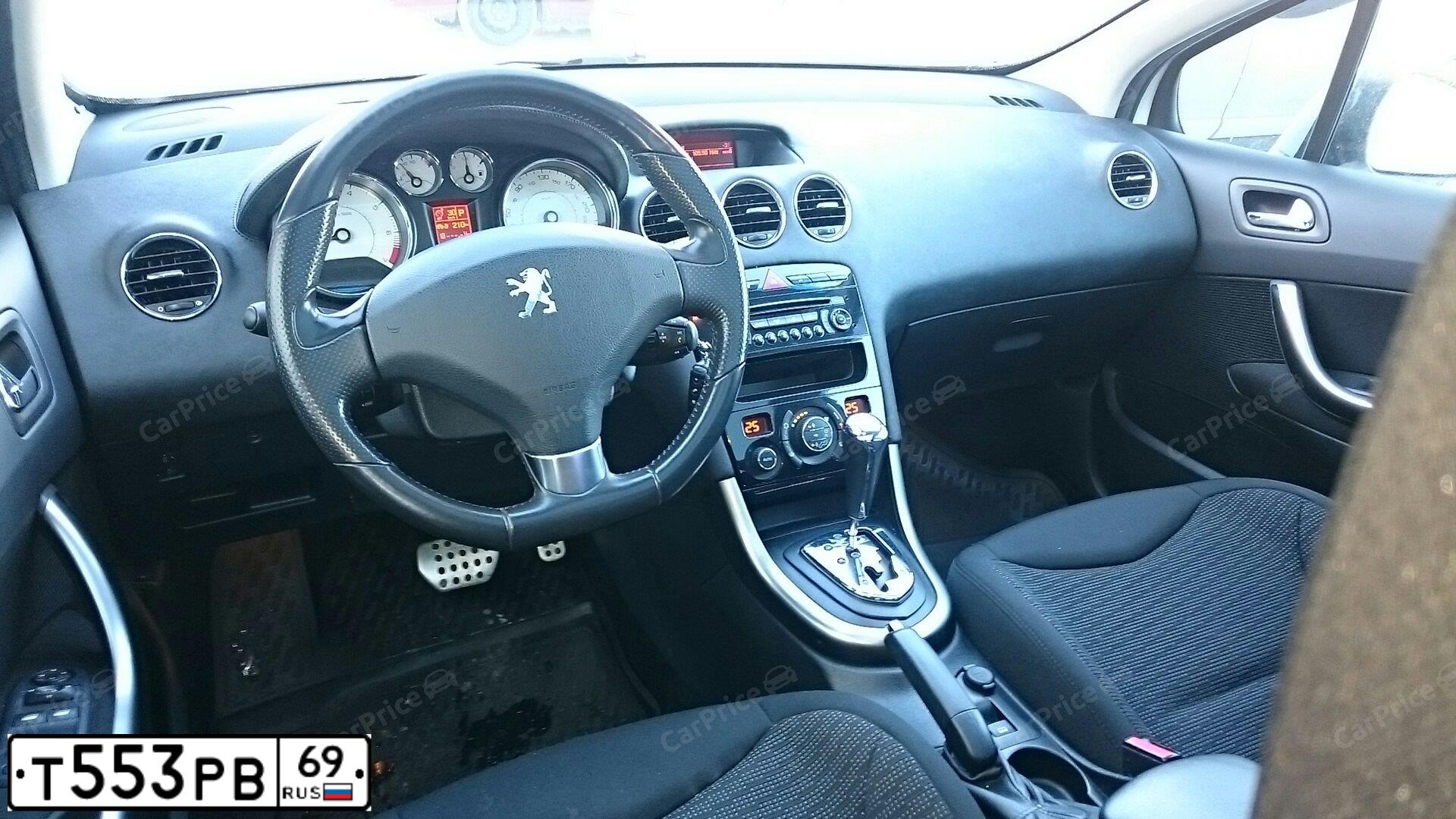 Фото автомобиля PEUGEOT 308, 2011 — госномер О239ТС69. Цвет: Белый