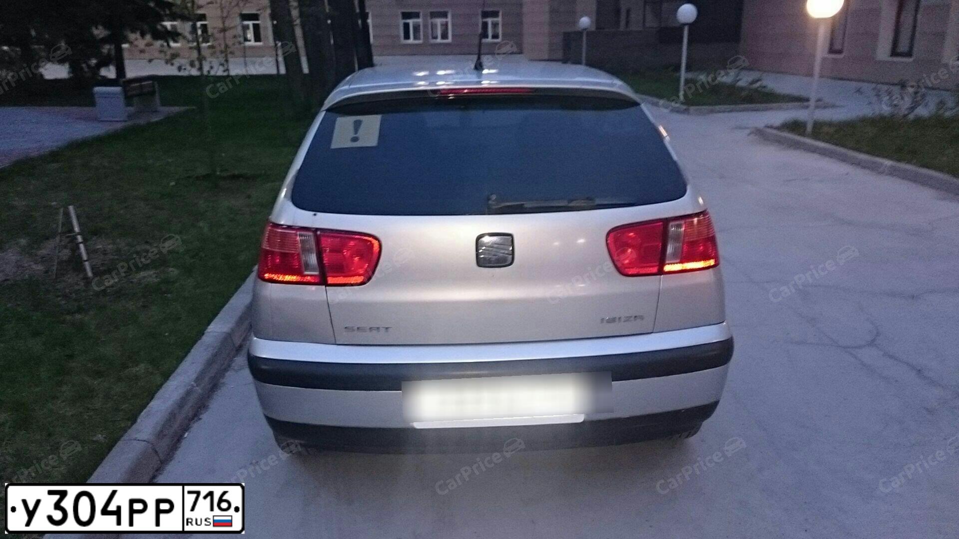 Фото автомобиля SEAT IBIZA, 2001 — госномер У304РР716. Цвет: СЕРЕБРИСТЫЙ