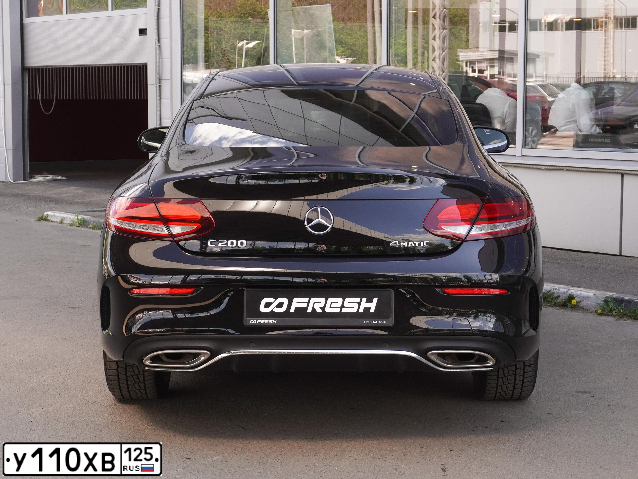 Фото автомобиля MERCEDES-BENZ C200, 2019 — госномер Р191РВ159. Цвет: ЧЕРНЫЙ