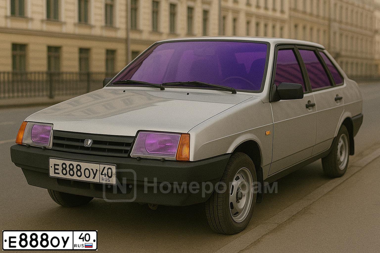 Фото автомобиля LADA 2109 SAMARA, 2003 — госномер К586ТО40. Цвет: СЕРЕБРИСТЫЙ