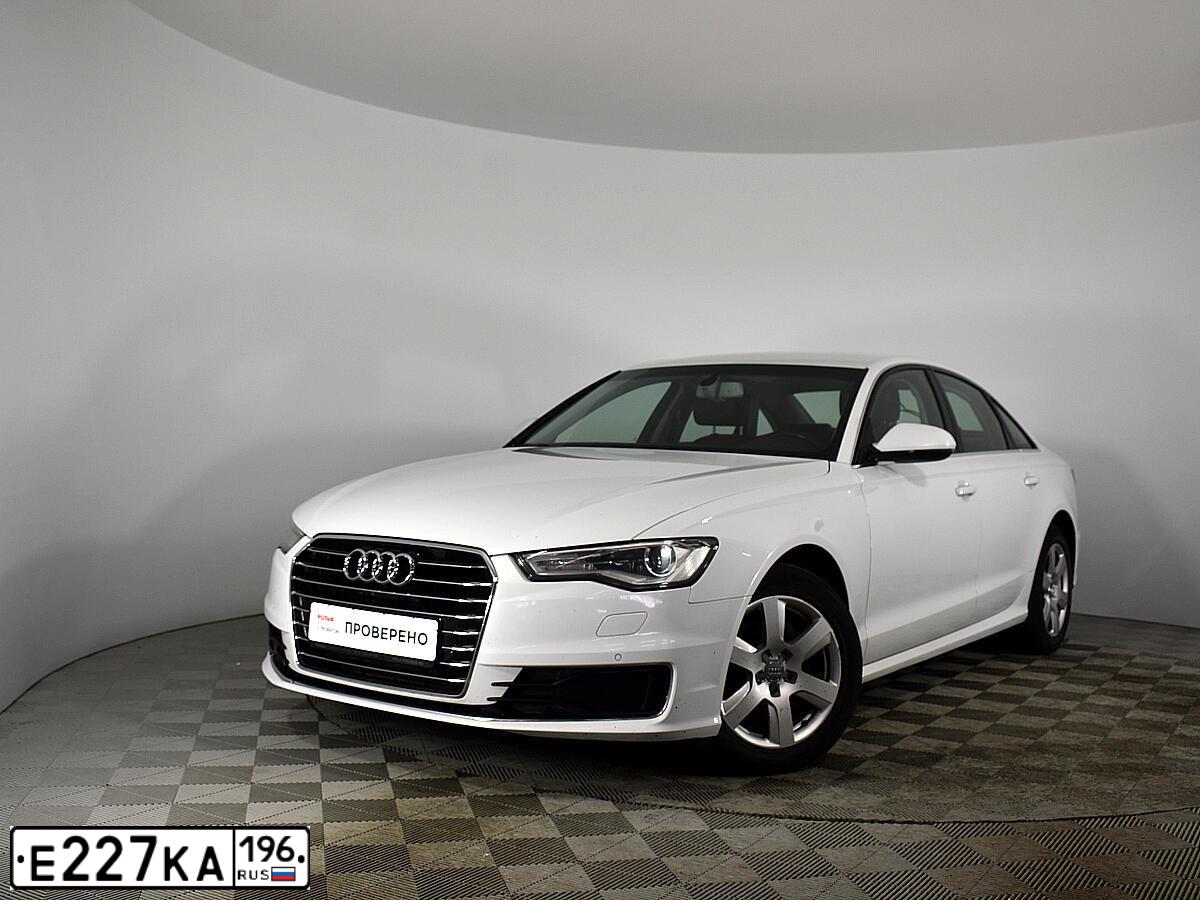 Фото автомобиля AUDI A6, 2015 — госномер К593НА797. Цвет: Белый
