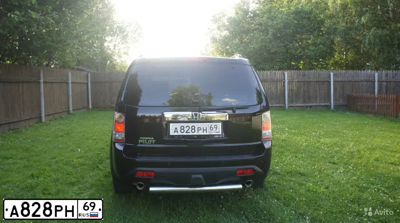 Фото автомобиля HONDA PILOT, 2013 — госномер С744КМ62. Цвет: ЧЕРНЫЙ