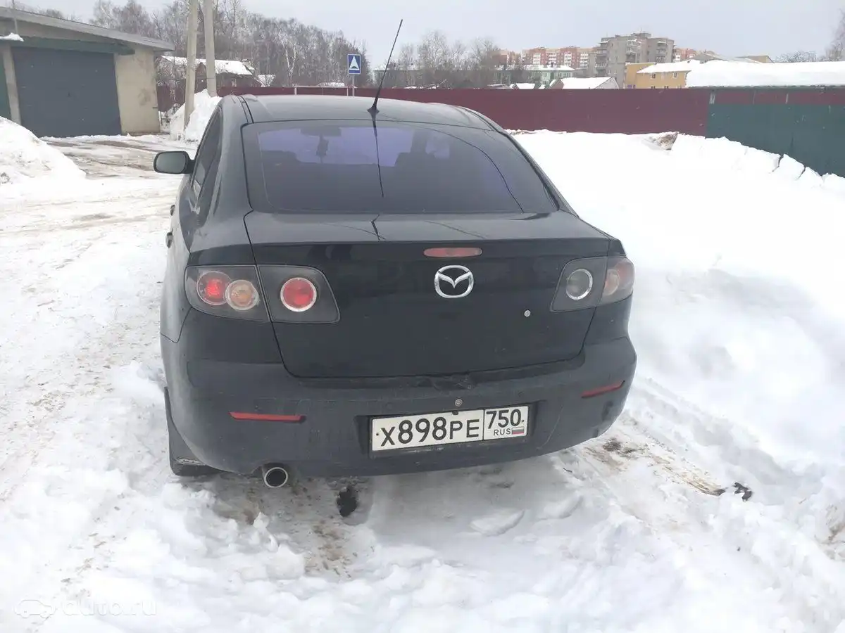 Фото автомобиля MAZDA 3, 2008 — госномер С747ММ69. Цвет: ЧЕРНЫЙ