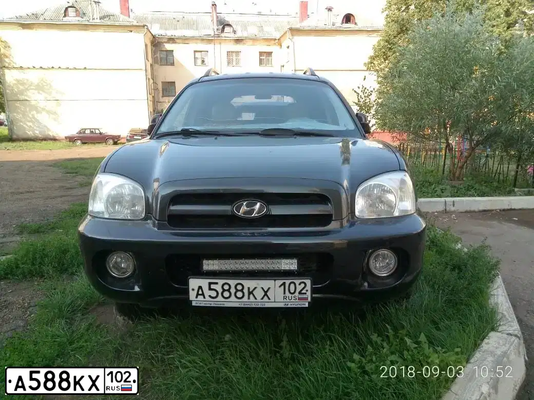 Фото автомобиля ХЕНДЭ SM (САНТА ФЕ КЛАССИК), 2007 — госномер Н603ТМ702. Цвет: ЧЕРНЫЙ
