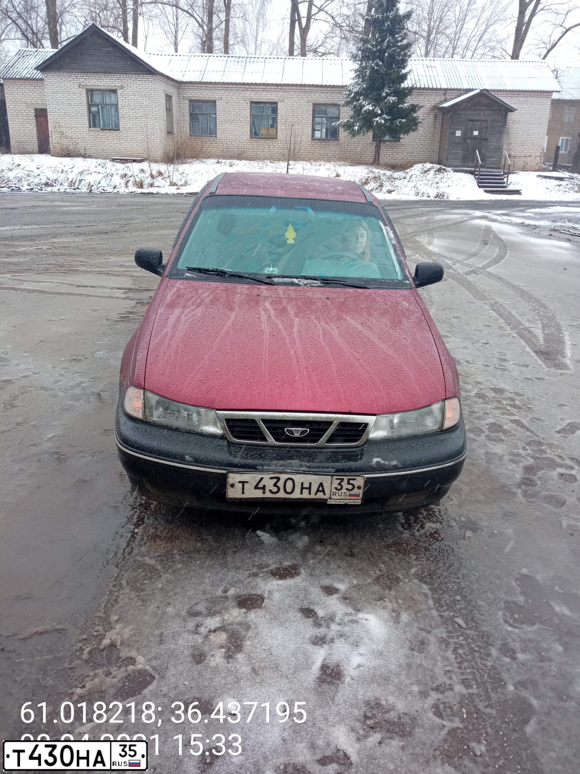 Фото автомобиля DAEWOO NEXIA, 2006 — госномер А381НМ252. Цвет: ВИШНЕВЫЙ