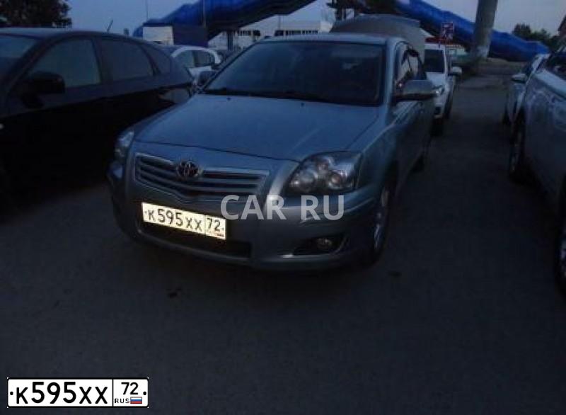 Фото автомобиля TOYOTA AVENSIS, 2008 — госномер У419СР72. Цвет: Серебристый