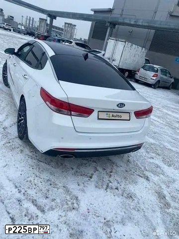 Фото автомобиля KIA JF (OPTIMA), 2017 — госномер К580МР147. Цвет: Белый