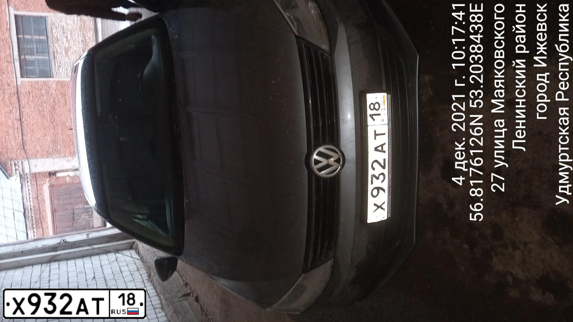 Фото автомобиля VOLKSWAGEN JETTA, 2013 — госномер Х932АТ18. Цвет: ТЕМНО-СЕРЫЙ