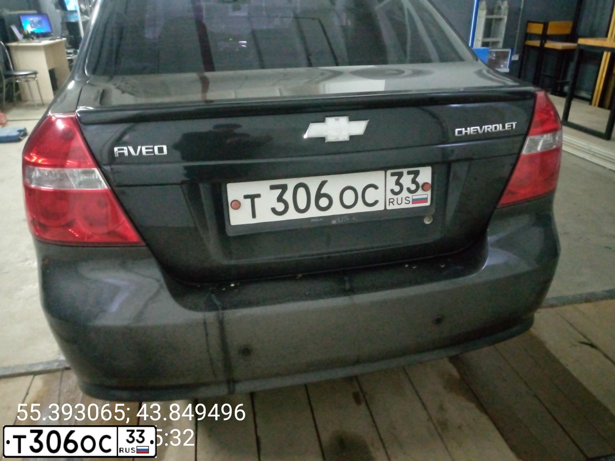 Фото автомобиля CHEVROLET T AVEO, 2008 — госномер Т488НА152. Цвет: ЧЕРНЫЙ