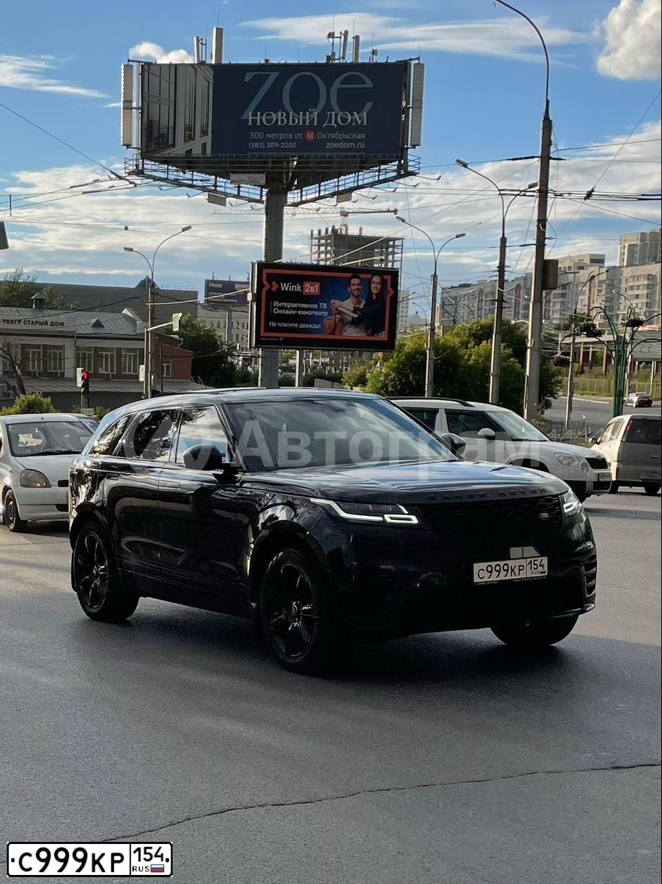 Фото автомобиля LAND ROVER RANGE ROVER, 2018 — госномер У666ЕА142. Цвет: ЧЕРНЫЙ