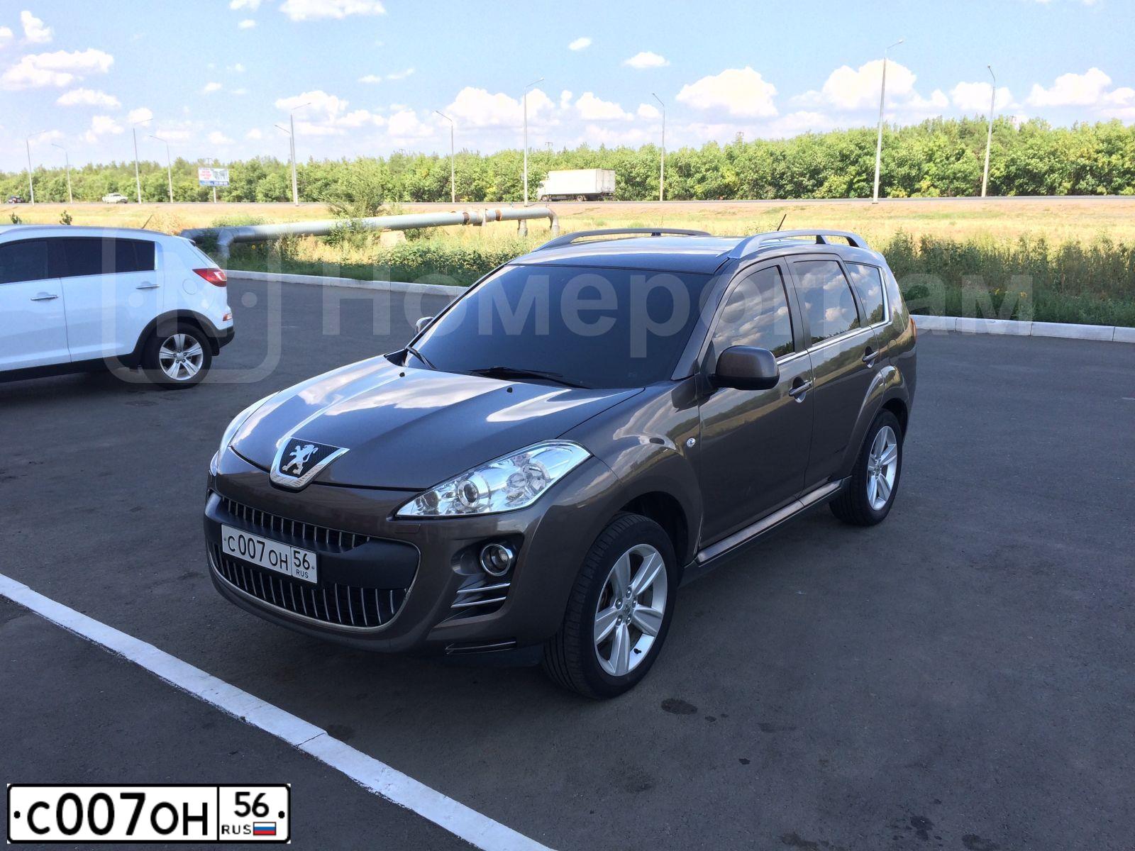 Фото автомобиля PEUGEOT 4007, 2011 — госномер Х280ЕТ56. Цвет: КОРИЧНЕВЫЙ