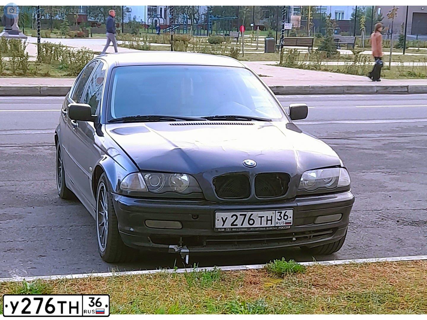 Фото автомобиля BMW SERIE 3, 2000 — госномер Х011АХ93. Цвет: ЧЕРНЫЙ