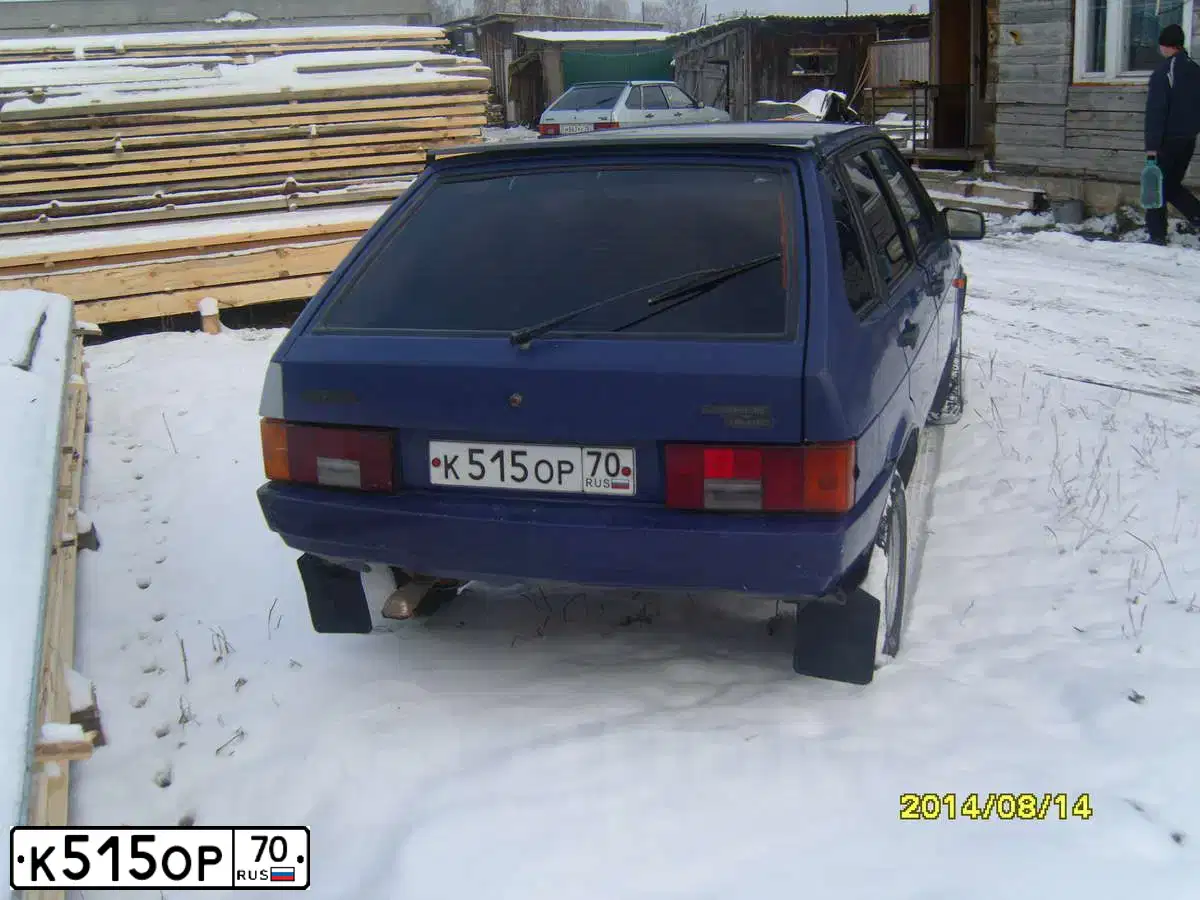 Фото автомобиля LADA 2109 SAMARA, 1997 — госномер К515ОР70. Цвет: СИНИЙ