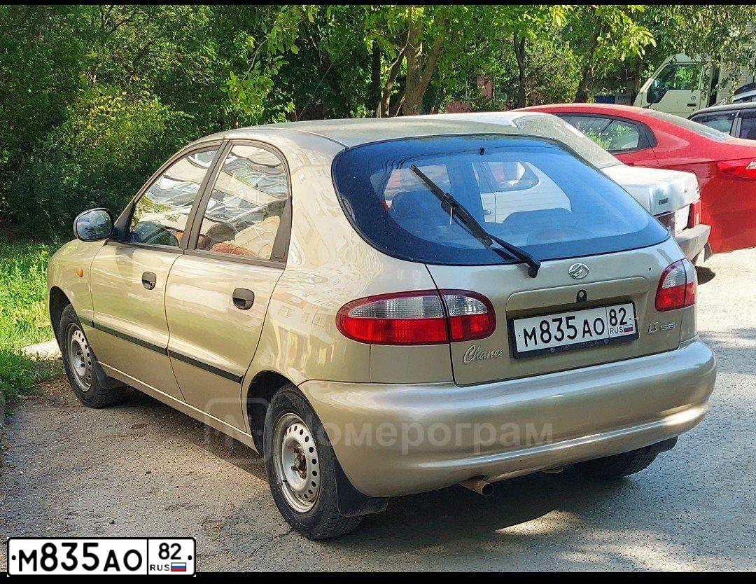 Фото автомобиля ZAZ CHANCE, 2011 — госномер В888ВХ82. Цвет: ЗОЛОТИСТЫЙ