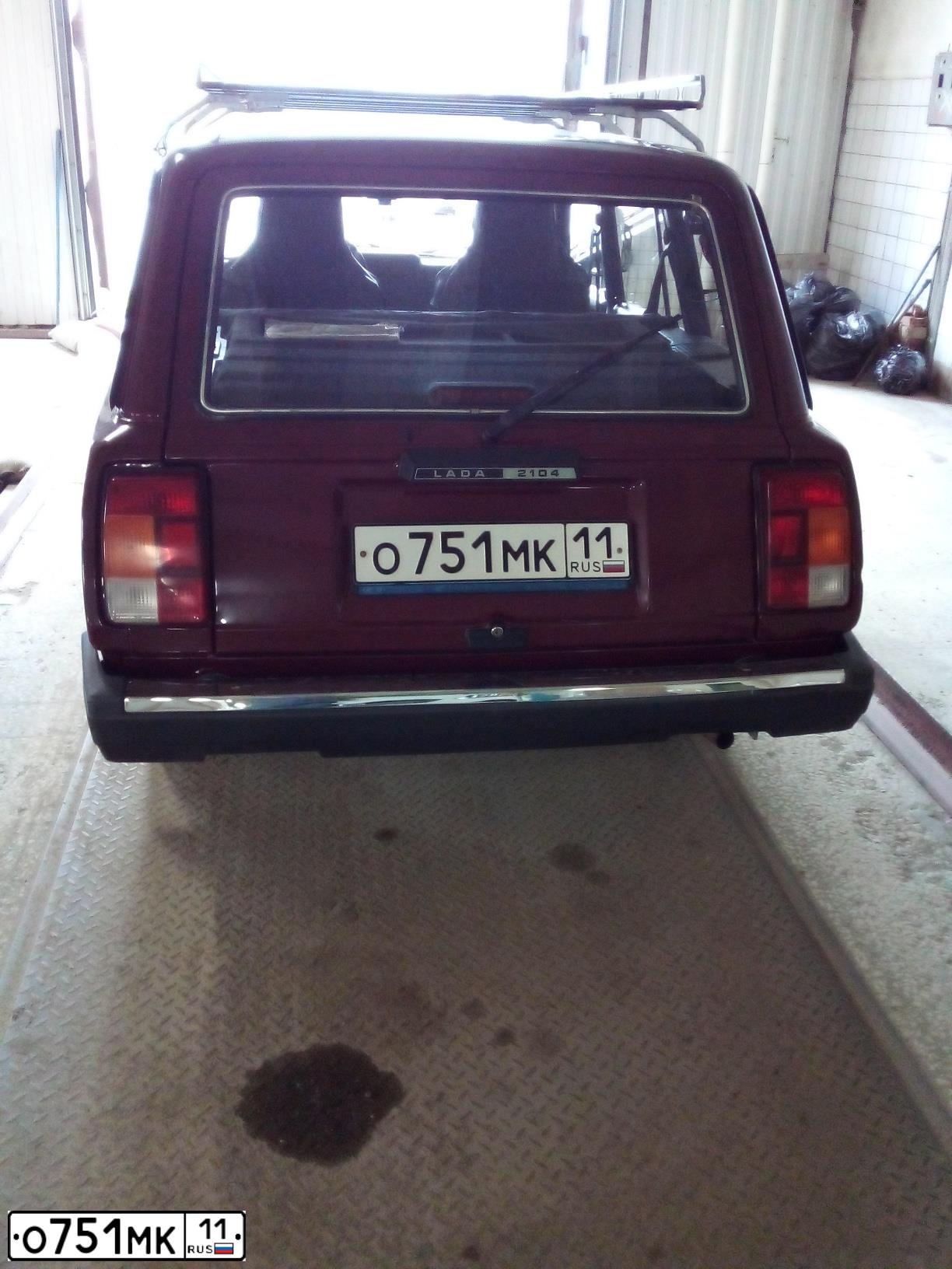 Фото автомобиля LADA 2104, 2012 — госномер О751МК11. Цвет: ПОРТУ