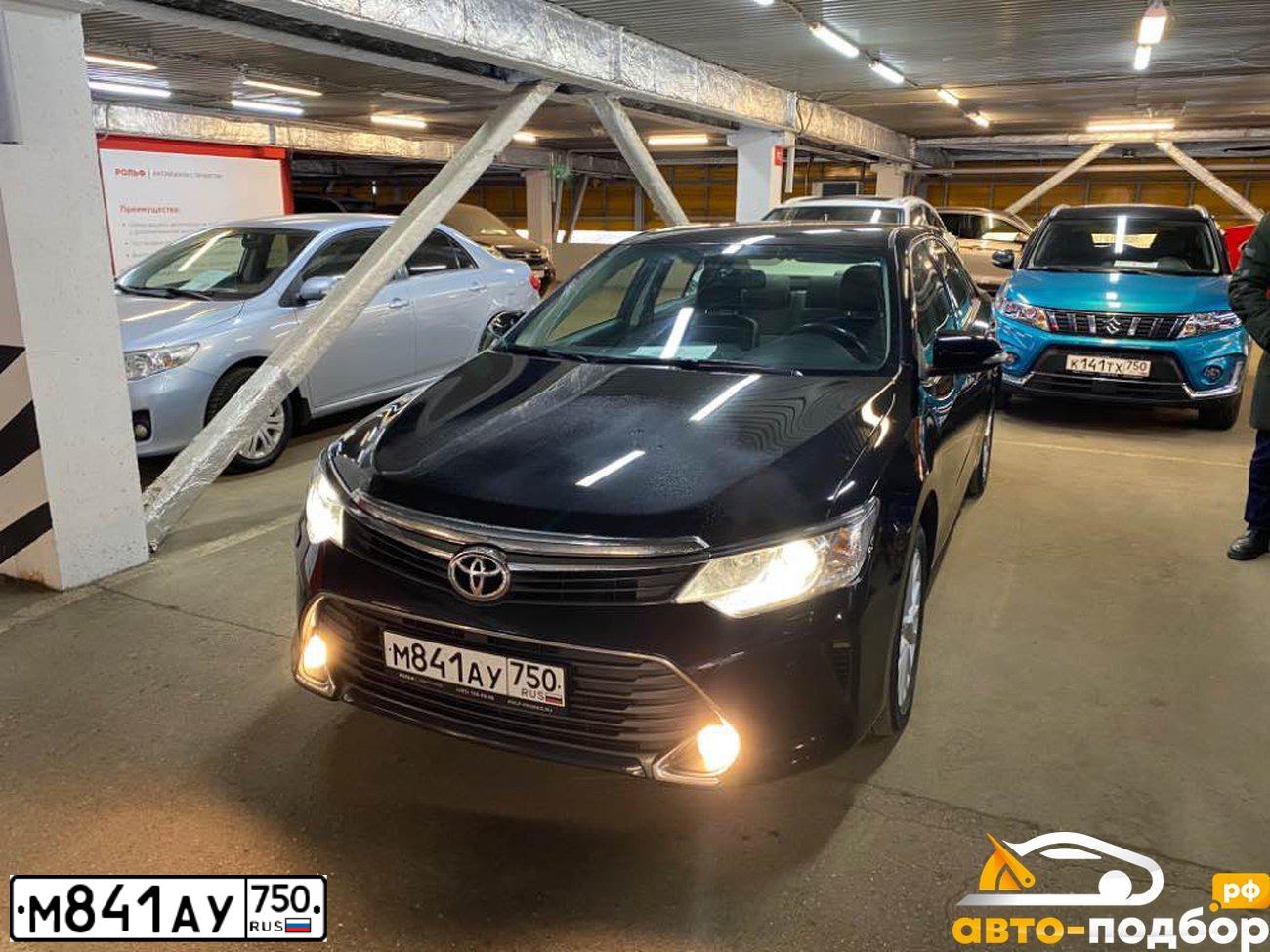 Фото автомобиля TOYOTA CAMRY, 2014 — госномер М985ВВ799. Цвет: ЧЕРНЫЙ