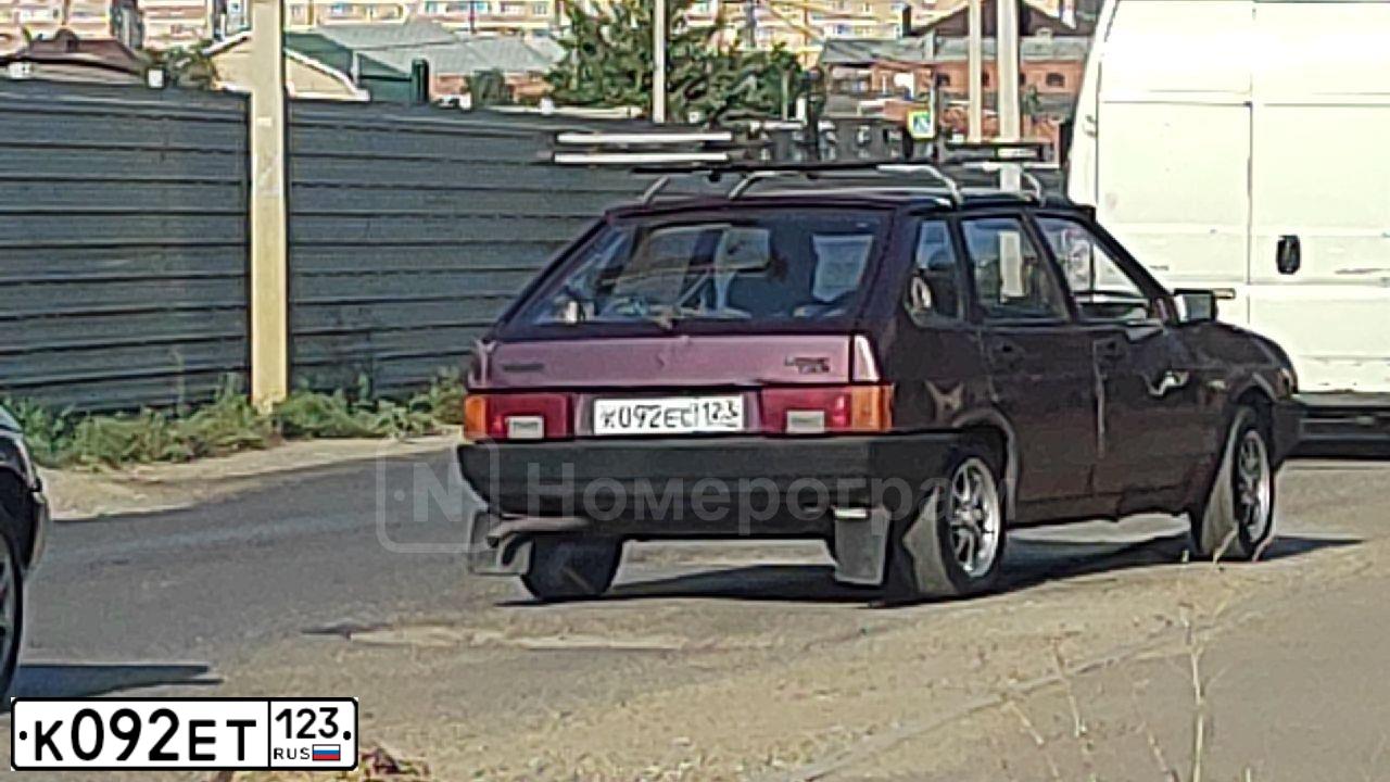 Фото автомобиля LADA 2107, 2006 — госномер К092ЕТ123. Цвет: ТЕМНО-ВИШНЕВЫЙ