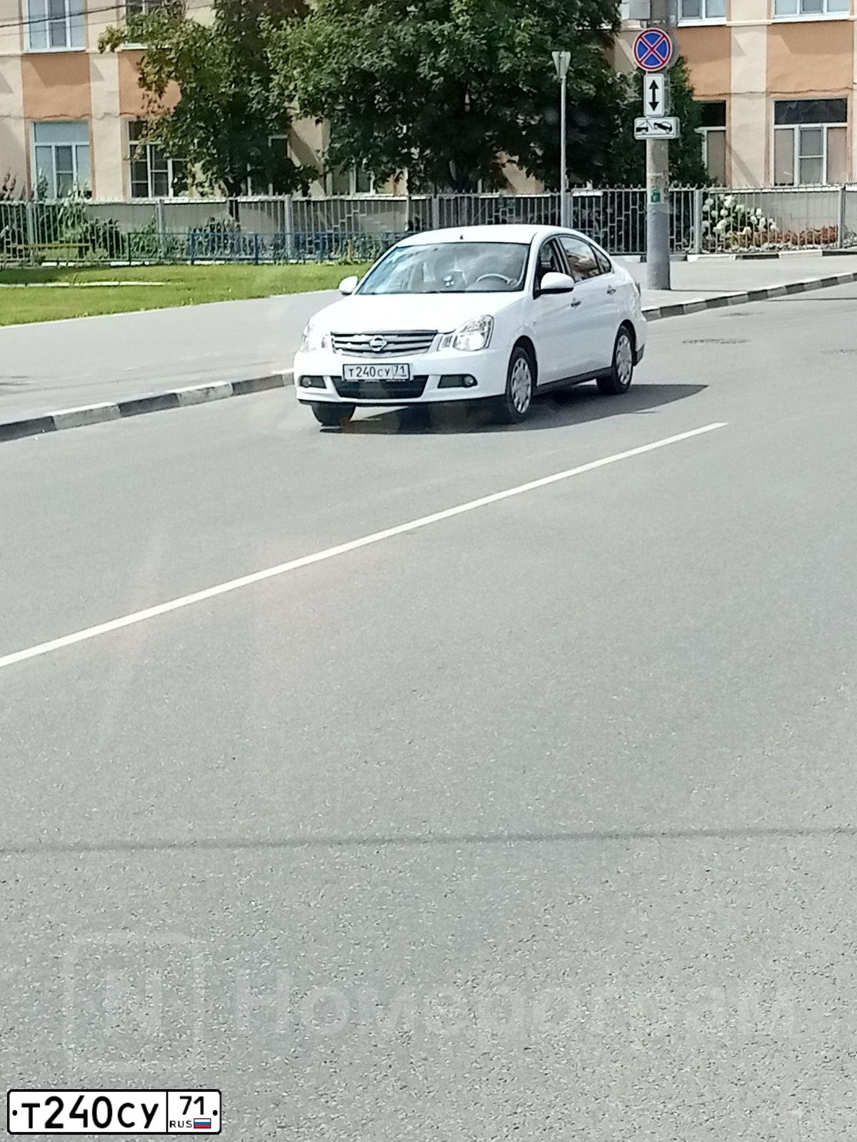 Фото автомобиля NISSAN ALMERA /AVTOVAZ/, 2017 — госномер Т240СУ71. Цвет: Белый