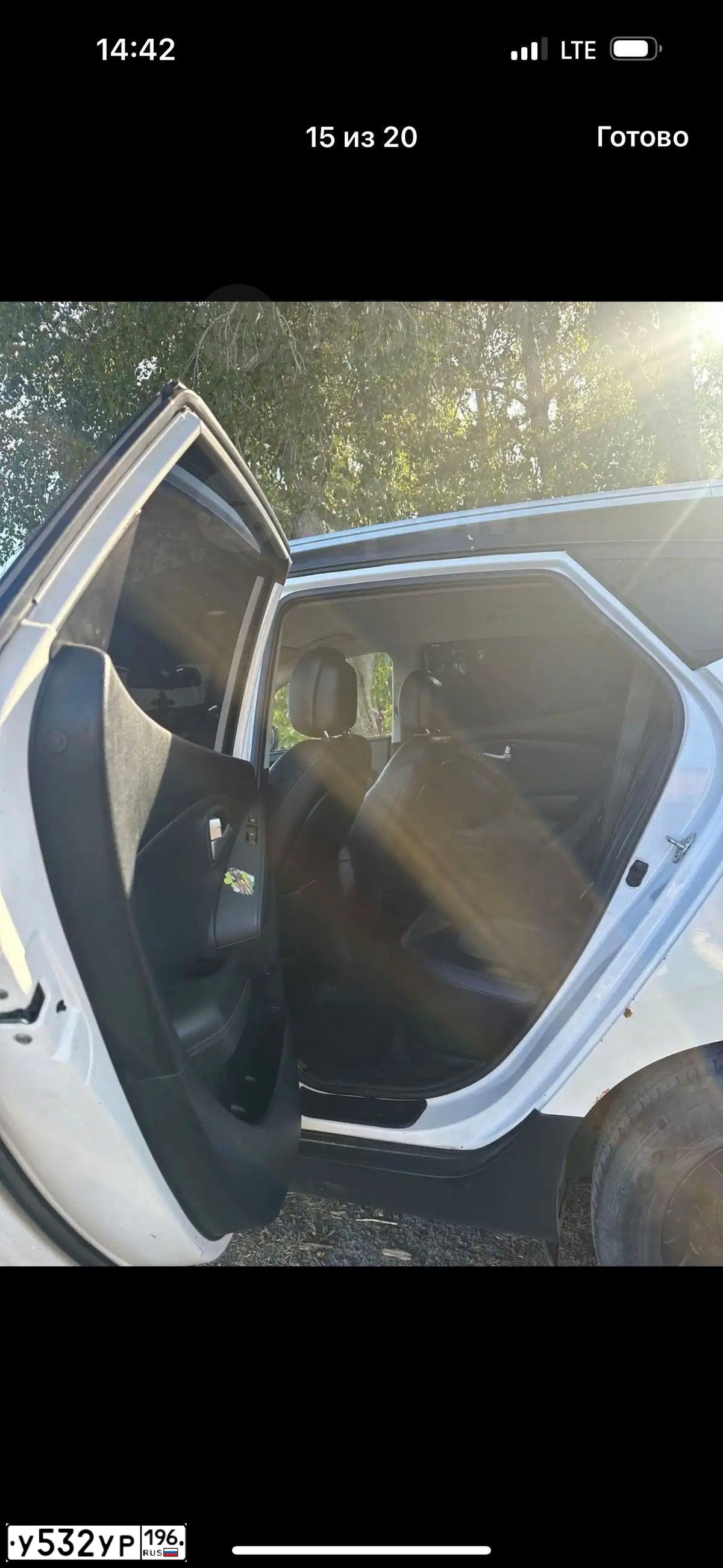 Фото автомобиля HYUNDAI IX35, 2012 — госномер В196ВВ96. Цвет: Белый