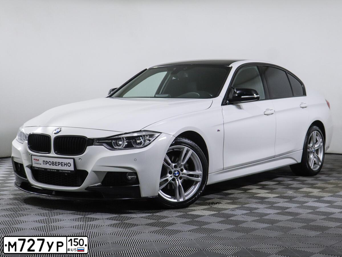Фото автомобиля BMW SERIE 3, 2012 — госномер М727УР150. Цвет: Белый