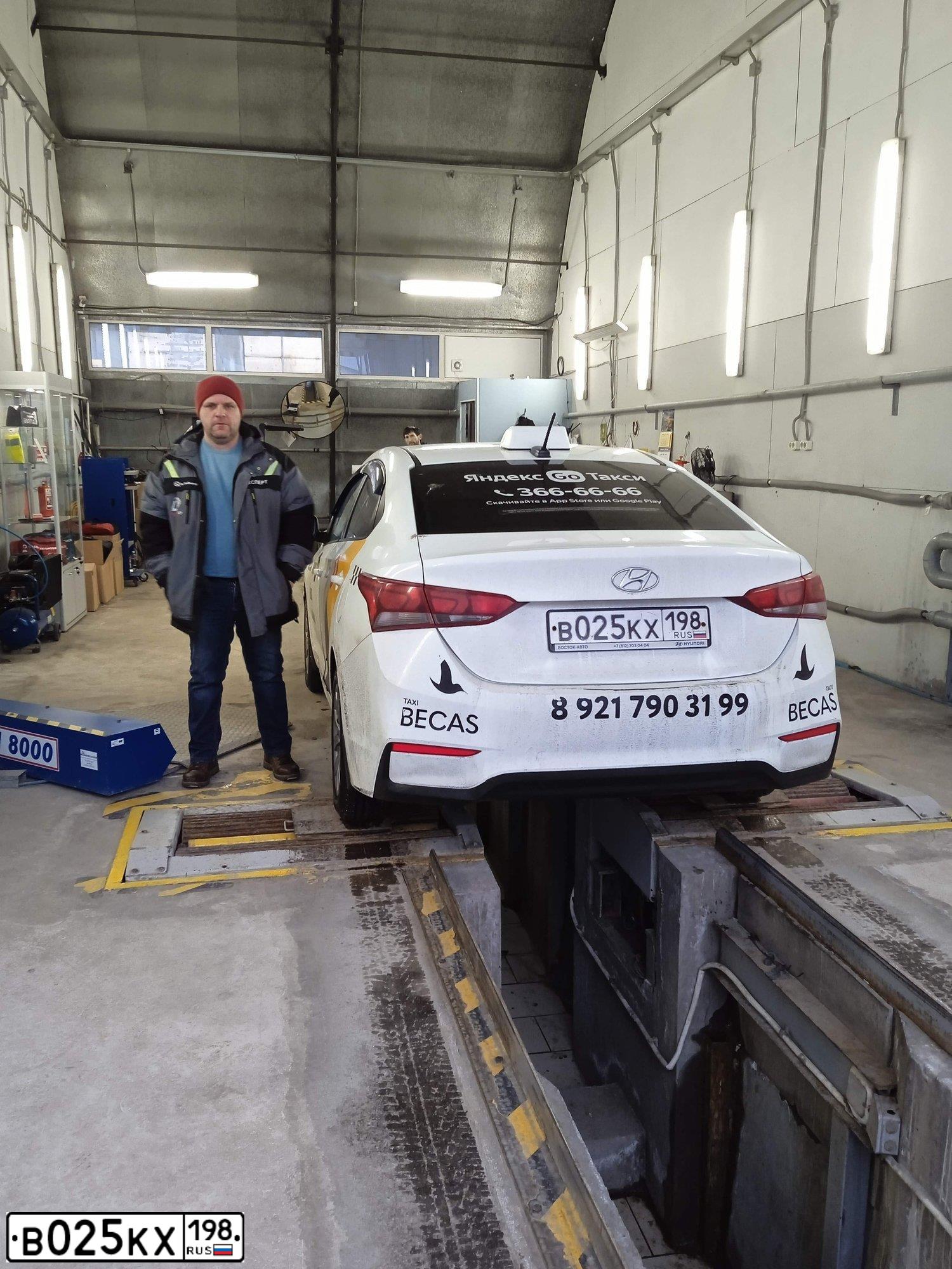 Фото автомобиля HYUNDAI SOLARIS, 2018 — госномер В025КХ198. Цвет: БЕЛЫЙ