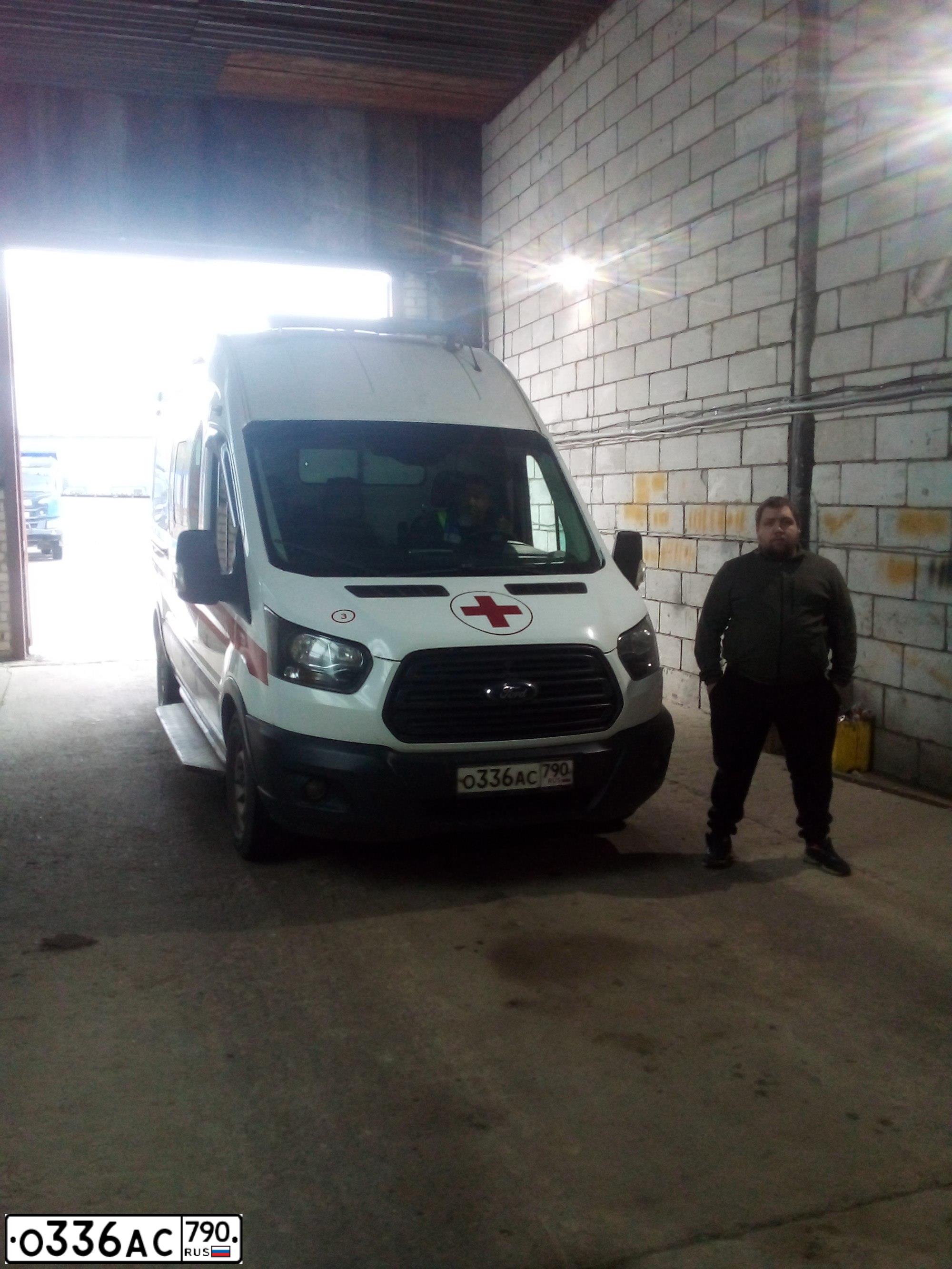 Фото автомобиля FORD TRANSIT, 2020 — госномер О336АС790. Цвет: ЦВ СХ А1 ПО ГОСТ Р 50574-2019