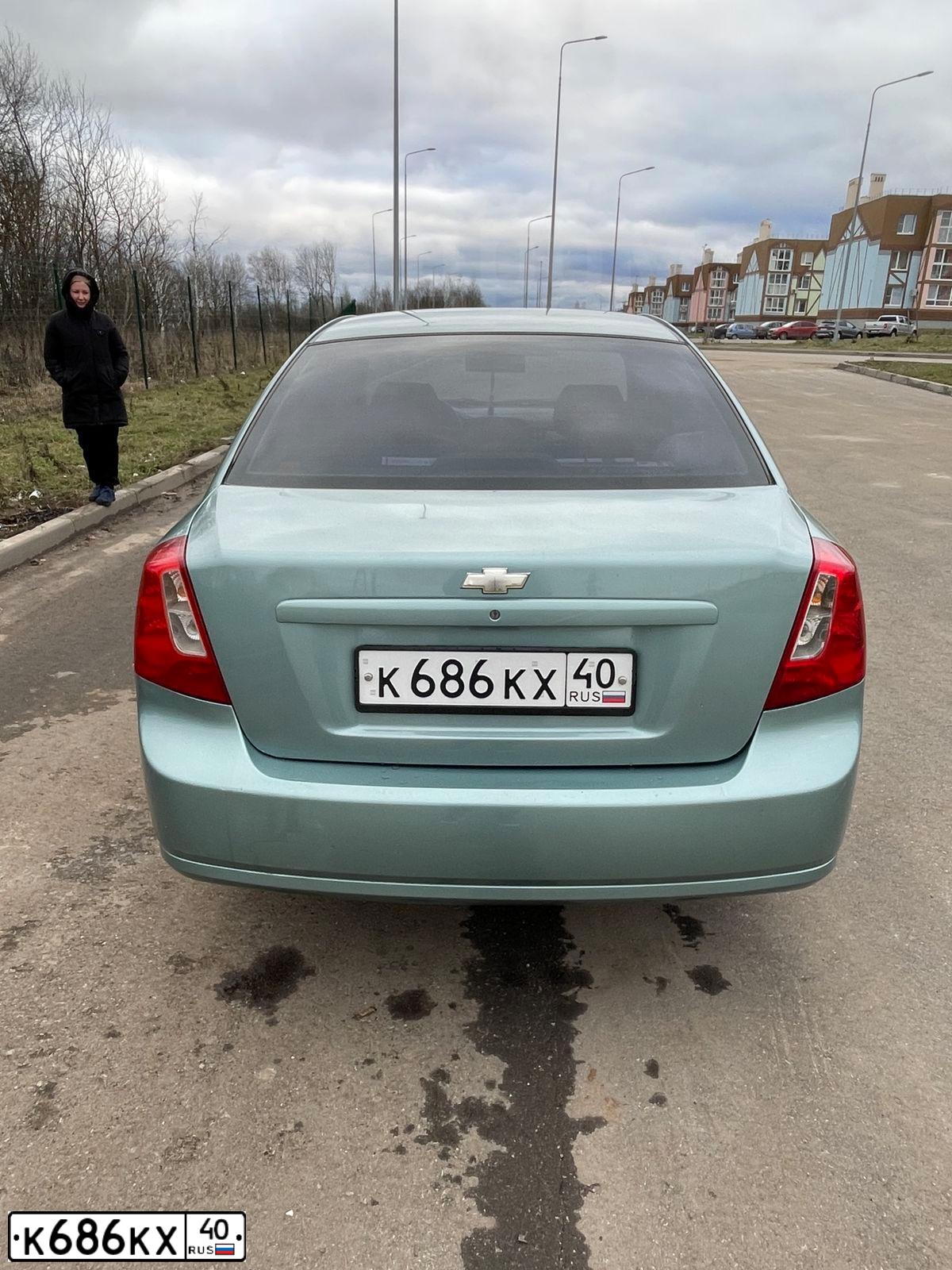 Фото автомобиля CHEVROLET LACETTI, 2008 — госномер К686КХ40. Цвет: ЗЕЛЕНЫЙ