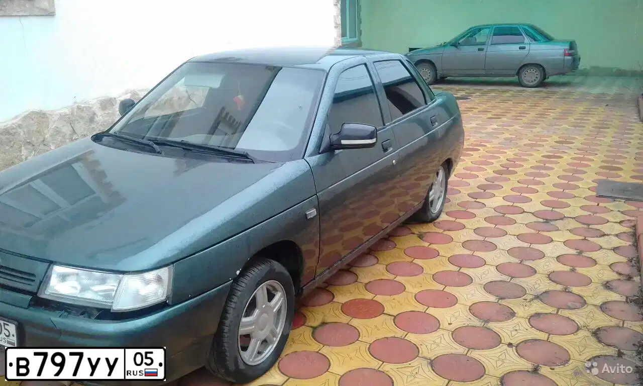 Фото автомобиля LADA 2110 LADA, 2007 — госномер В797УУ05. Цвет: СЕРО СИНЕ-ЗЕЛЕНЫЙ