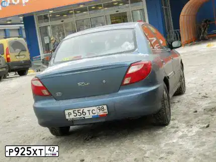 Фото автомобиля RENAULT KANGOO, 2003 — госномер Р925ХТ47. Цвет: ЖЕЛТЫЙ