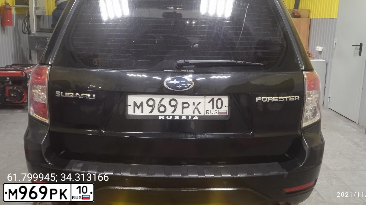 Фото автомобиля SUBARU FORESTER, 2008 — госномер Н478ЕС10