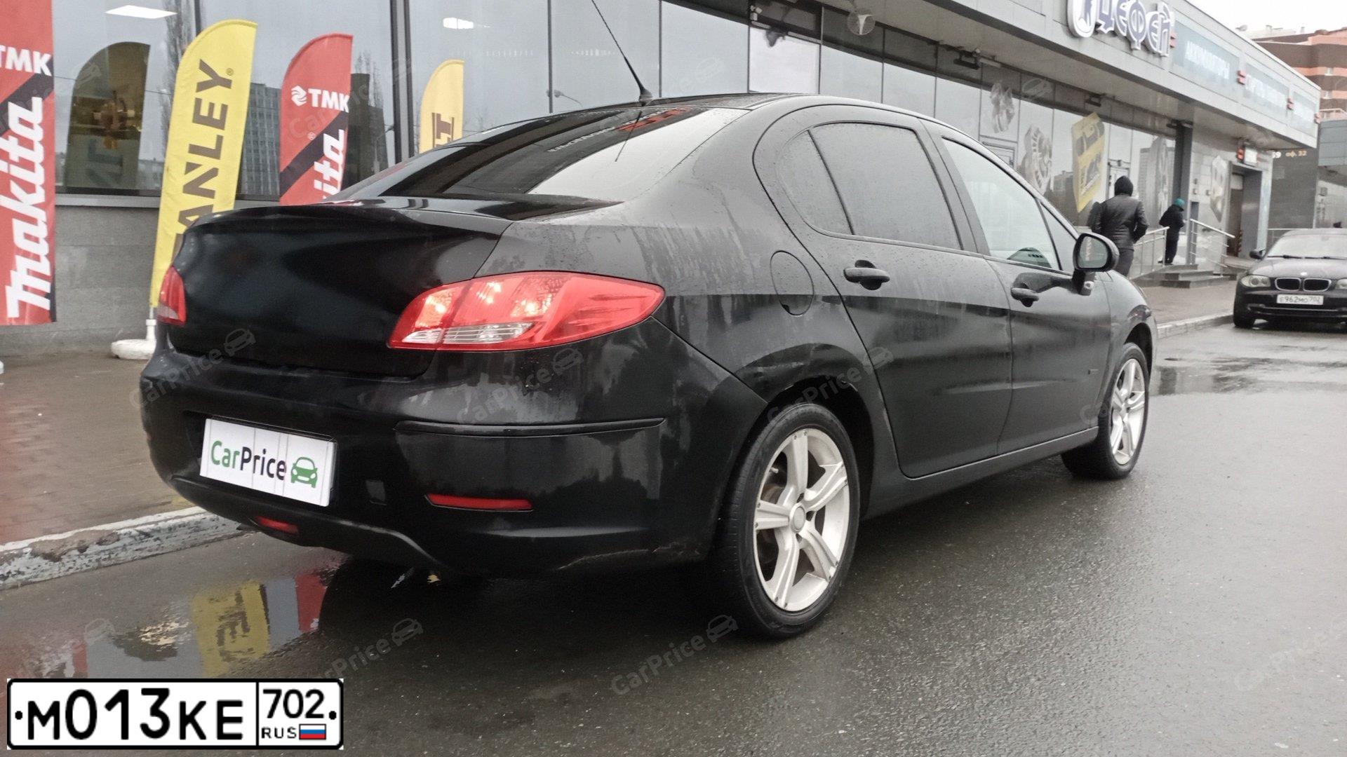 Фото автомобиля PEUGEOT 408, 2016 — госномер М013КЕ702. Цвет: ЧЕРНЫЙ