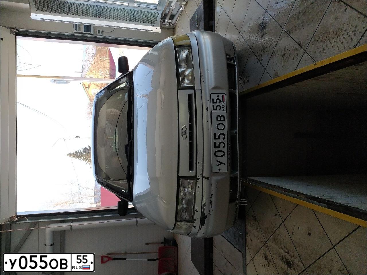 Фото автомобиля LADA 2110 LADA, 2003 — госномер У055ОВ55. Цвет: СЕРЕБРИСТЫЙ