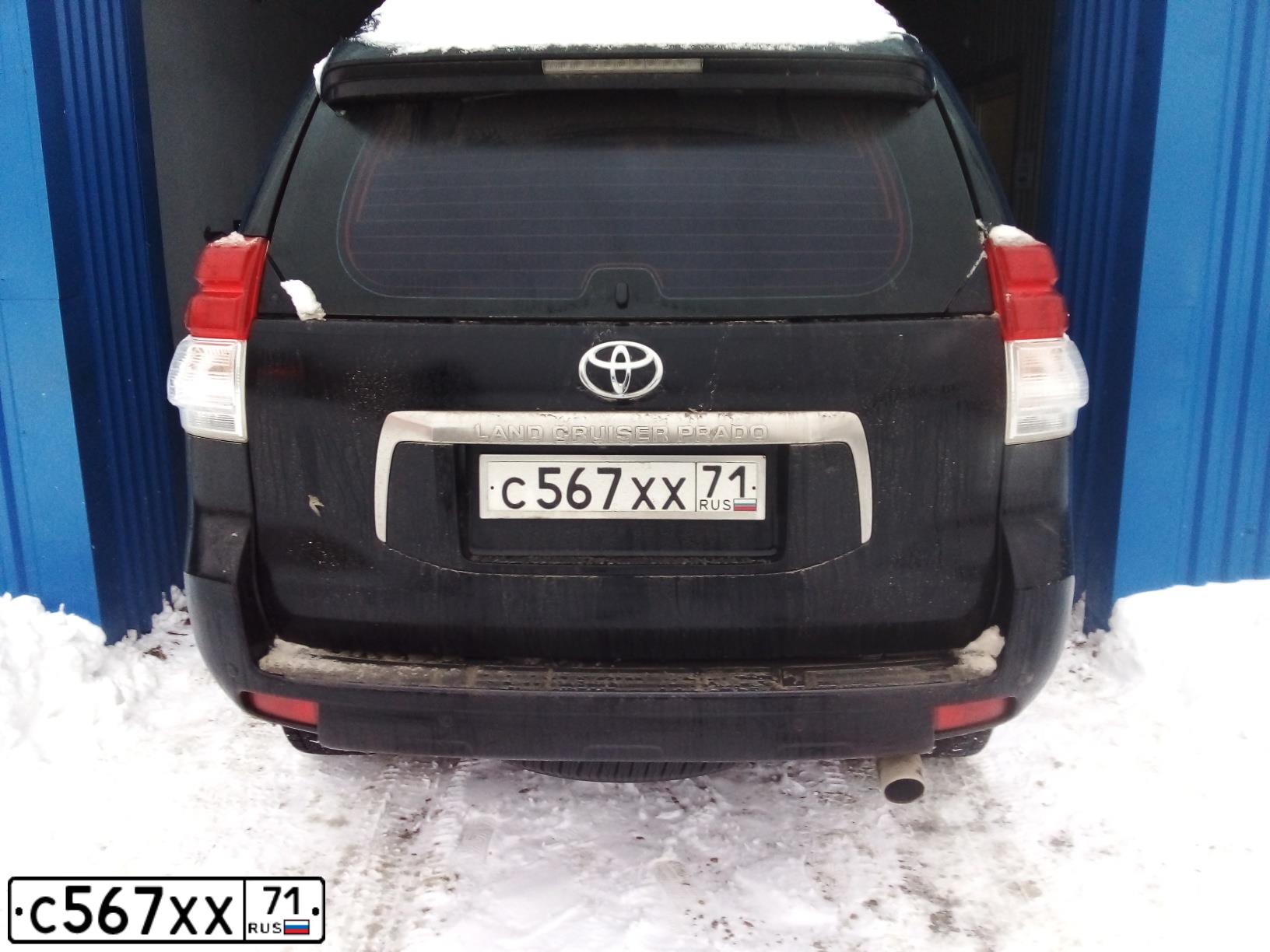 Фото автомобиля TOYOTA LANDCRUISER, 2010 — госномер С567ХХ71. Цвет: ЧЕРНЫЙ