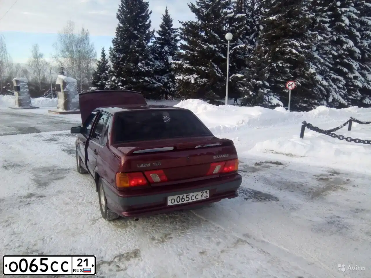 Фото автомобиля LADA 2115 SAMARA, 2005 — госномер О065СС21. Цвет: ТЕМНО-МАЛИНОВЫЙ