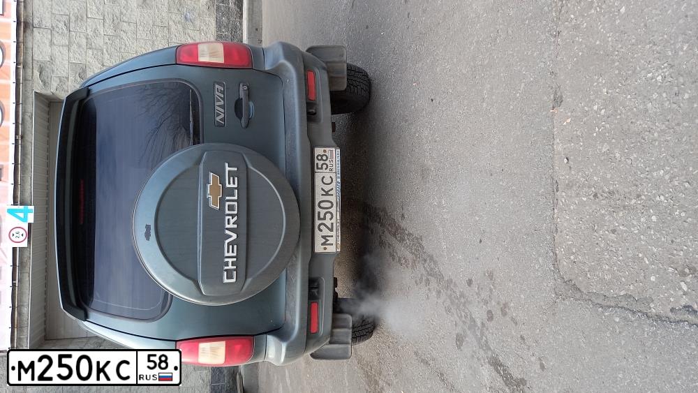 Фото автомобиля CHEVROLET NIVA, 2006 — госномер М250КС58. Цвет: темный серо-зеленый металлик