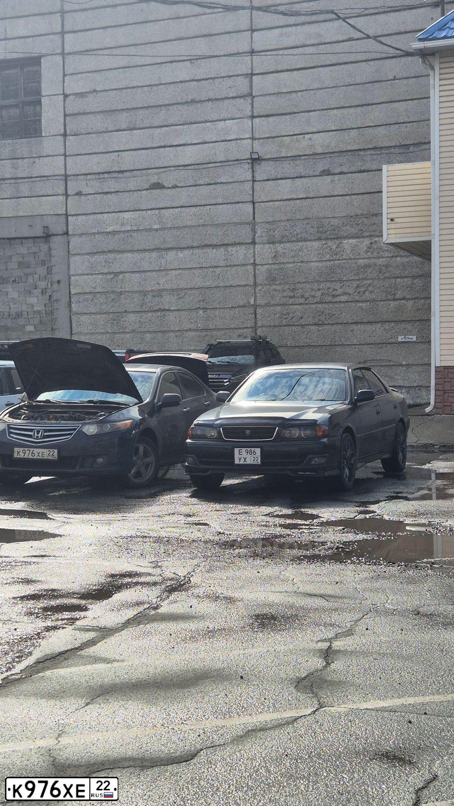 Фото автомобиля HONDA ACCORD, 2008 — госномер К976ХЕ22. Цвет: ЧЕРНЫЙ