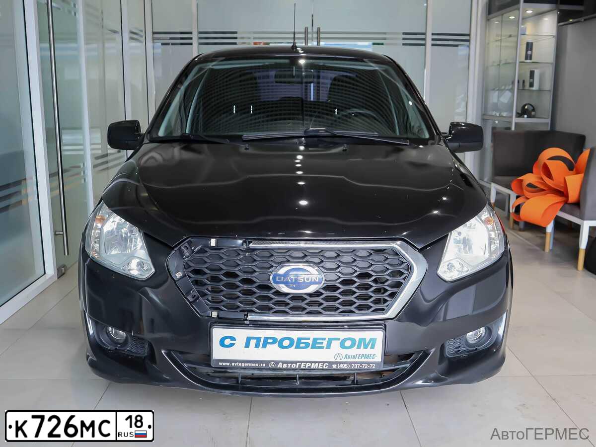 Фото автомобиля DATSUN ON-DO, 2018 — госномер К726МС18. Цвет: ЧЕРНЫЙ