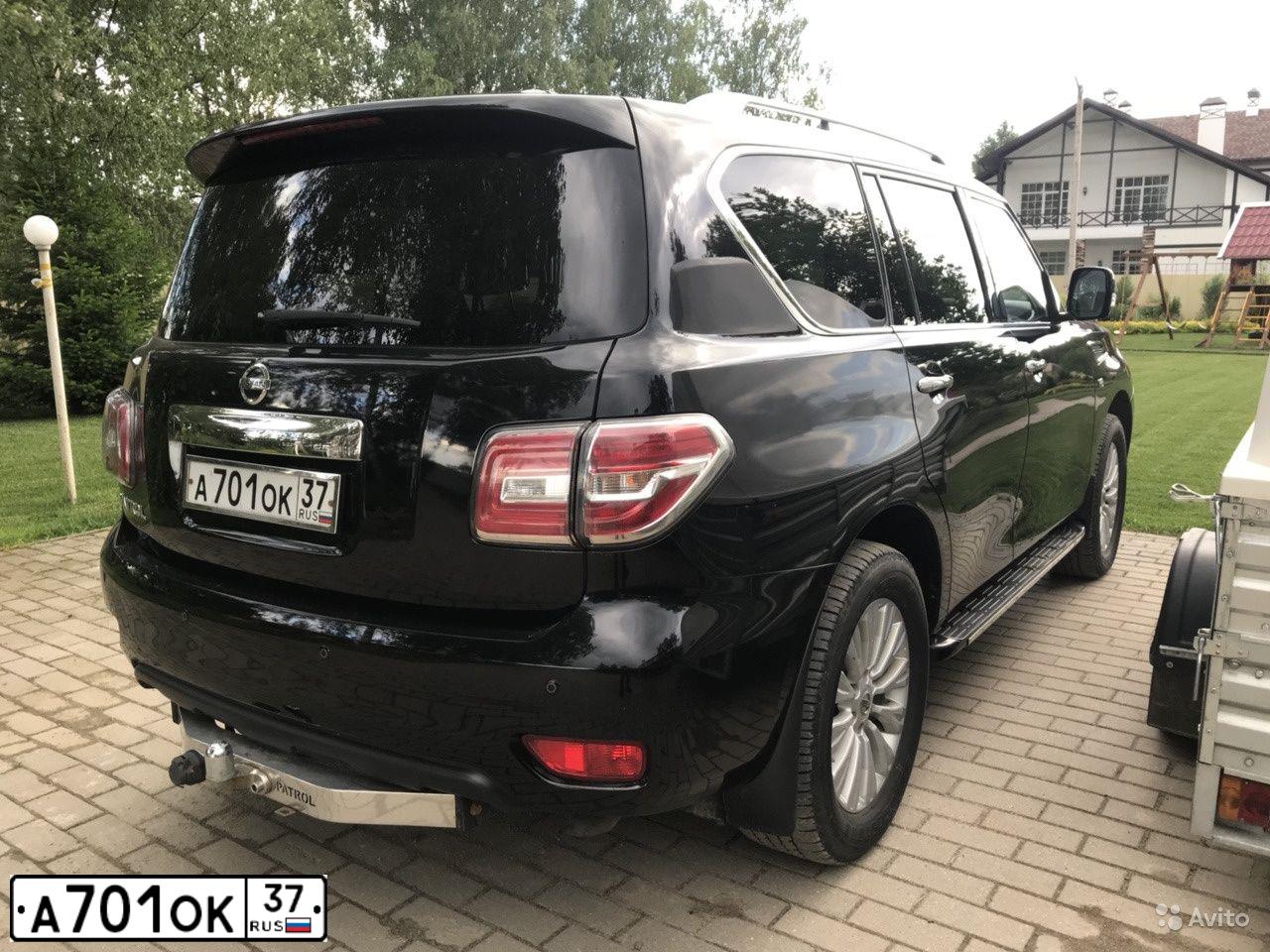 Фото автомобиля NISSAN PATROL, 2014 — госномер А701ОК37. Цвет: ЧЕРНЫЙ