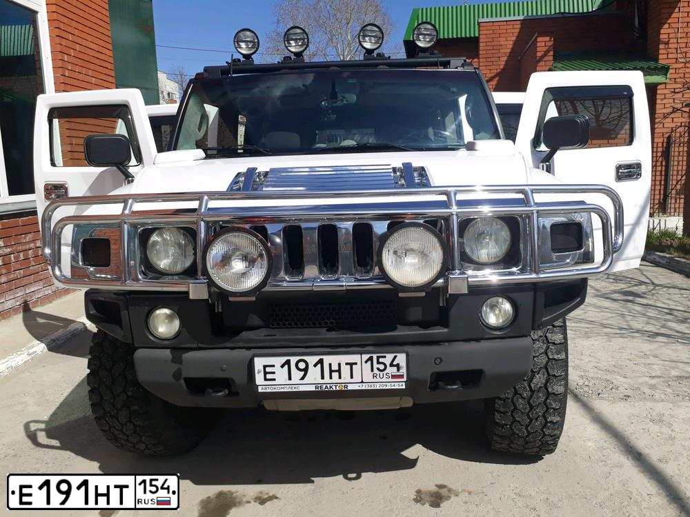 Фото автомобиля ХАММЕР Н2, 2003 — госномер А225СХ155. Цвет: ЧЕРНЫЙ