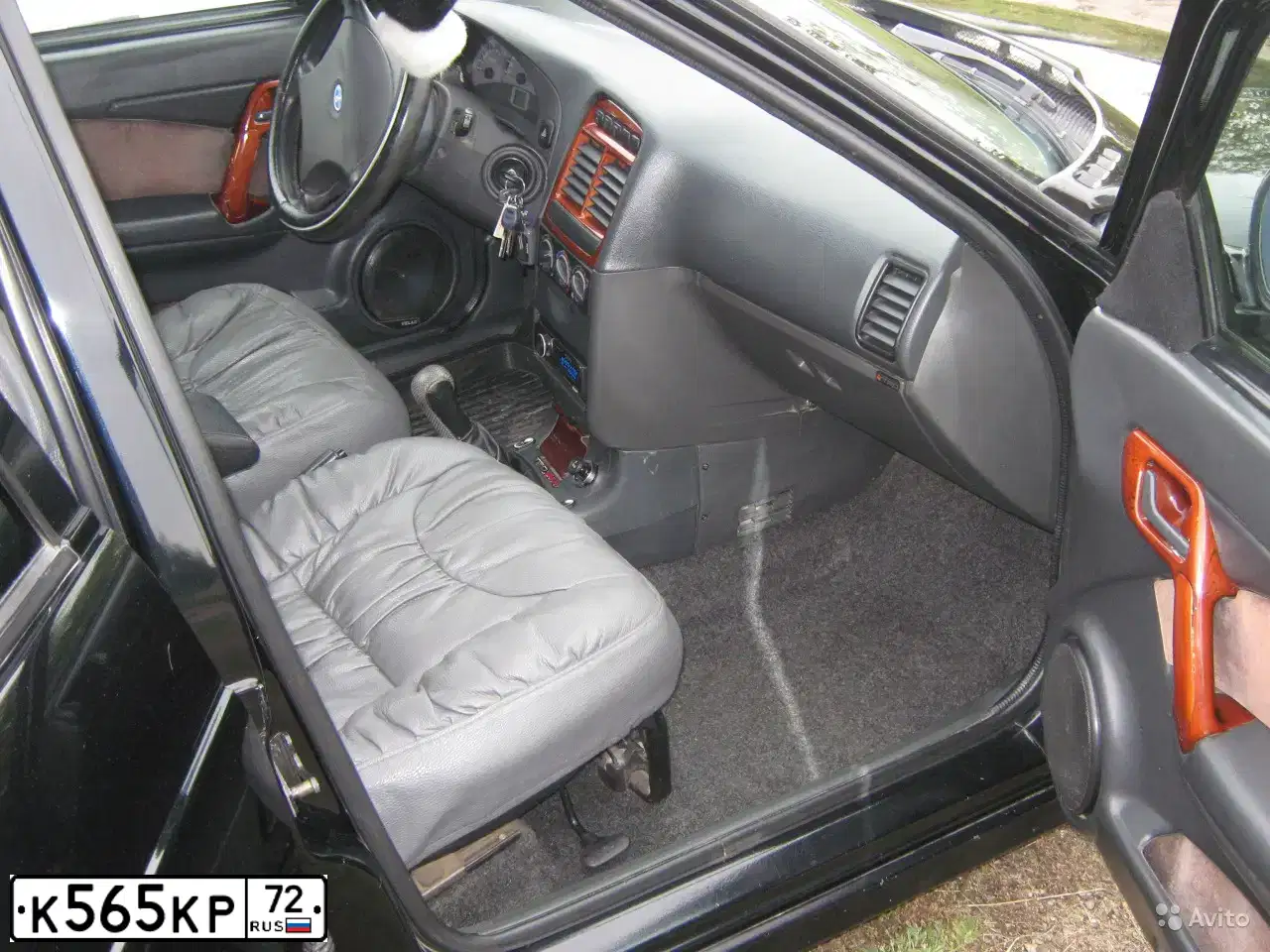 Фото автомобиля LADA 2112 LADA, 2007 — госномер В043МР155. Цвет: Сине-Черный