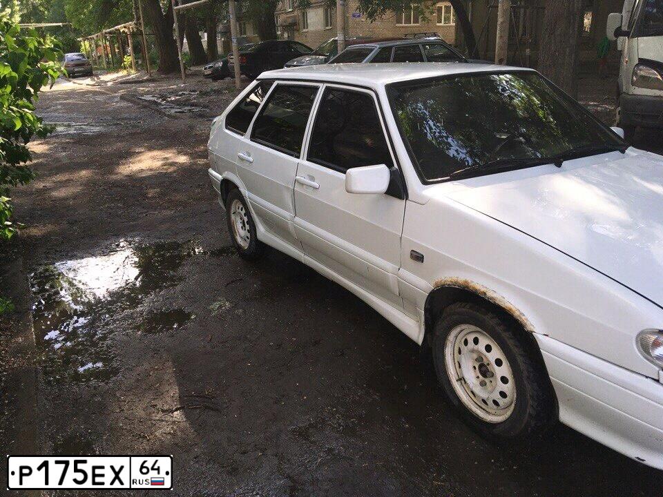 Фото автомобиля LADA 2109 SAMARA, 1997 — госномер Е355ЕУ64. Цвет: БЕЛЫЙ