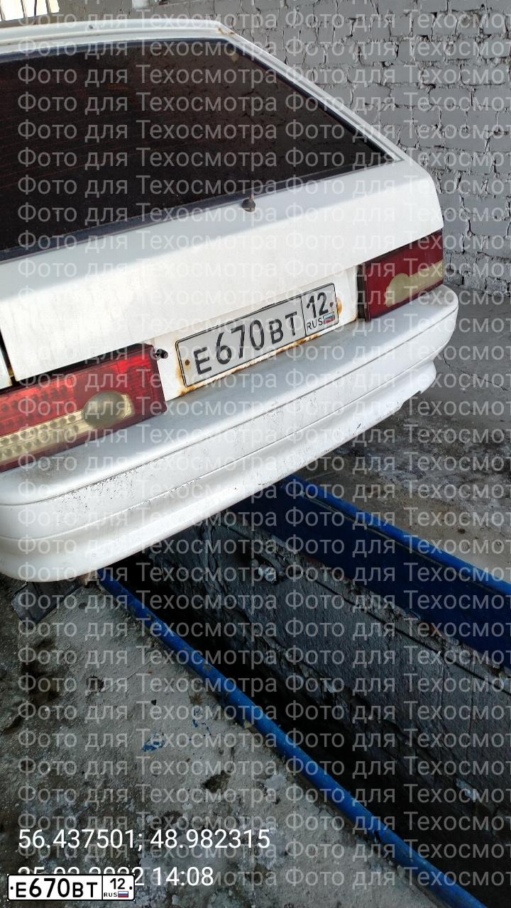 Фото автомобиля LADA 2114 SAMARA, 2012 — госномер М371ЕС21. Цвет: Белый