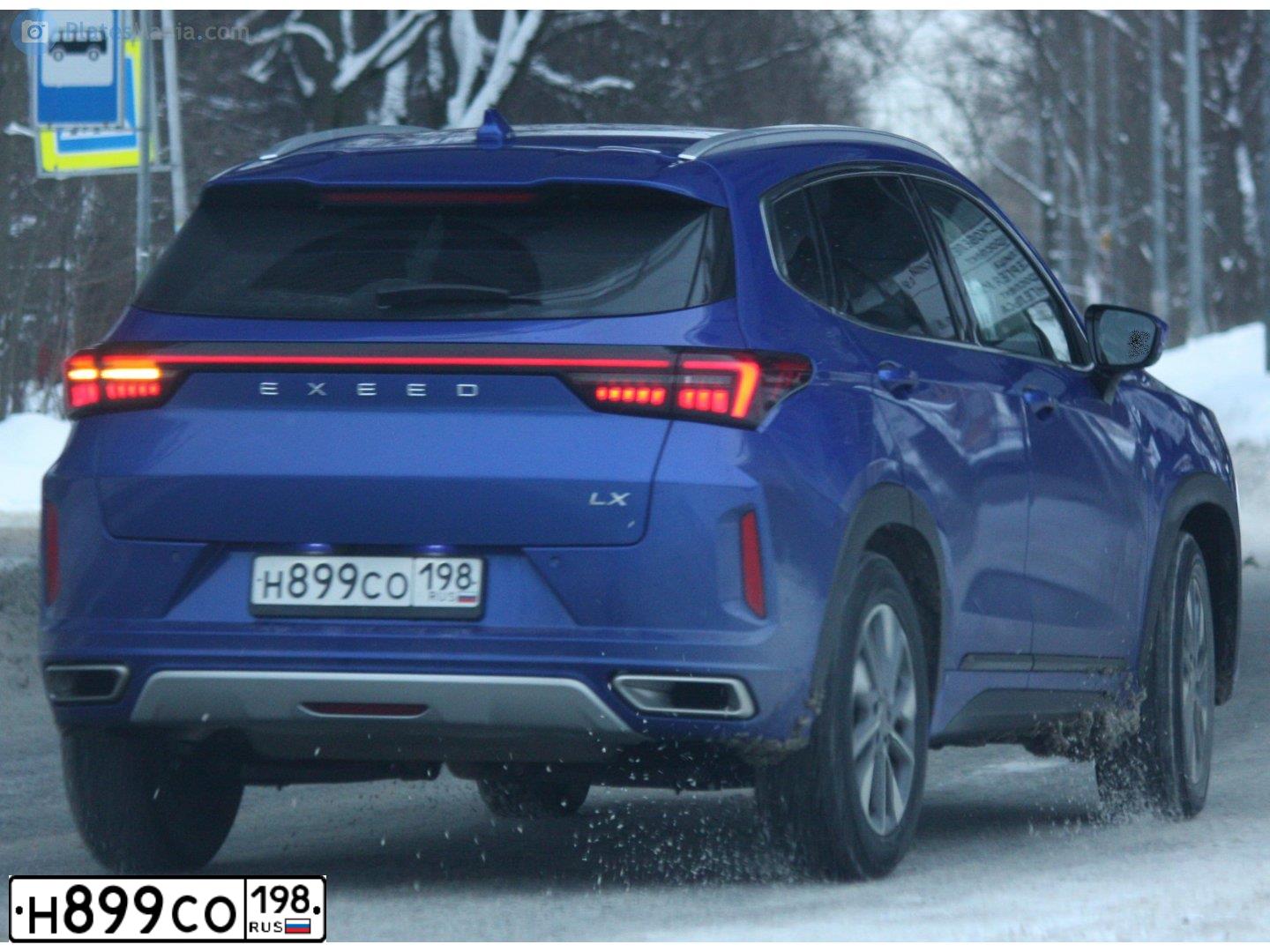 Фото автомобиля EXEED LX T33FPL4BL50E010, 2023 — госномер Н899СО198