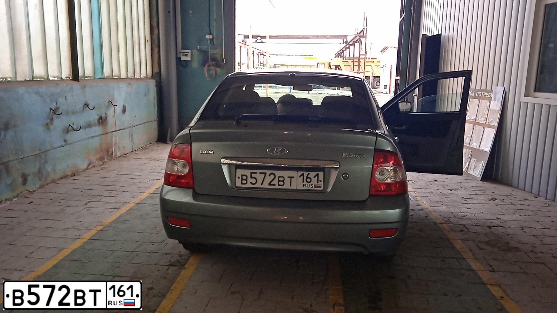 Фото автомобиля LADA PRIORA, 2008 — госномер Н616МВ761. Цвет: СРЕДНИЙ СЕРО-ЗЕЛЕНЫЙ МЕТ.